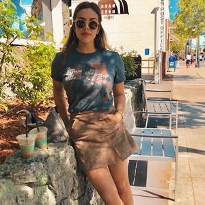 Blank NYC Tan A-Line Skirt